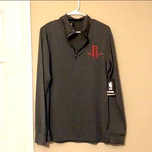 NBA Houston Rockets Gray Pullover top/jacket- NWT